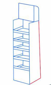 紙貨架安裝示意圖